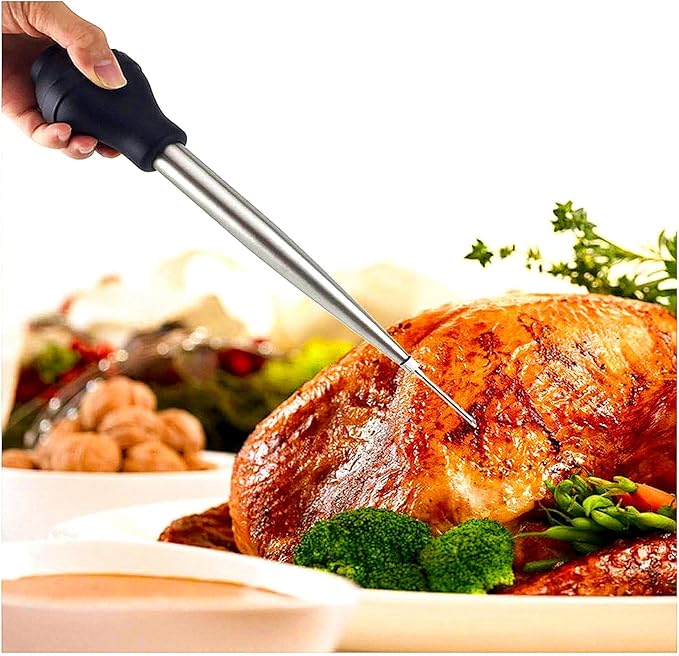 Good Grip Turkey Lifters and Baster Set, 3-Piece Thanksgiving Turkey Serving Set, 2-Prong Poultry Forks, Easily Lift Large Meats