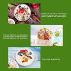 110 V Yogurt Maker Machine, Compact Yogurt Maker, Fruit Wine Maker, Stainless Steel, for Homemade DIY Yogurt Green 15W US Plug