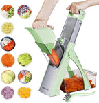 Safe Vegetable Mandoline Slicer for Kitchen, Thickness Adjustable Mandloline Food chopper, Onion Chopper Potato Julienne Slicer Tomato Food Fruit Dicer Cutter