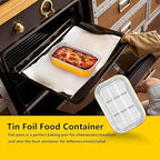 40 Pack 1.5 LB 7.2"×5"×1.8" Small Aluminum Pans with Lids Heavy Duty - 24oz Tin Foil Food Containers with Lids, Disposable Tin Foil Pans with Lids for Baking, Meal Prep, Freezer and Takeout