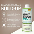 Coffee Machine Descaler - 10 Uses - Keurig Descaling Solution - Universal Descaler for Keurig, Nespresso, Delonghi, Breville, Ninja and All Single Use Coffee and Espresso Machines - Made in USA