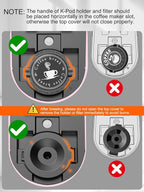 Single Serve Coffee Maker for K-Cup and Ground Coffee, Fast Brew, 6-12 oz Brew Sizes One Cup Coffee Machine Fits 5.5" Mugs, One-Button Small Coffee Maker with Descaling Reminder,Pink