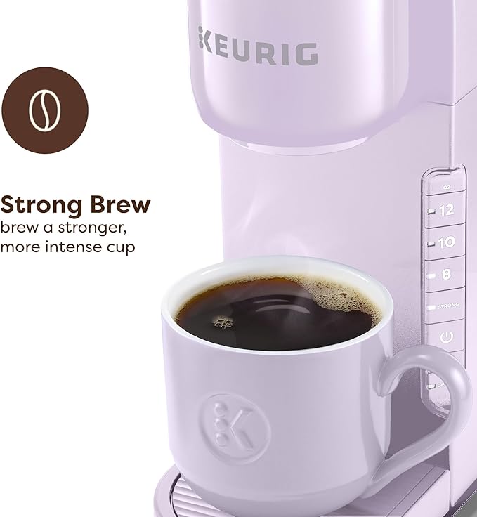 Keurig K-Express Single Serve Coffee Maker – Strong Brew Option, 42oz Reservoir, Sleek Design for Holiday Hosting & Gifting, Lavender