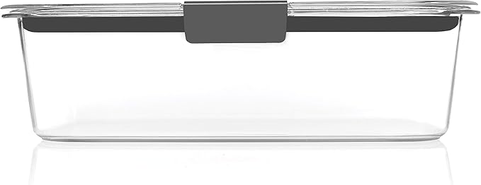 Rubbermaid Brilliance Food Storage Containers, Set of 5 (10 Pieces), BPA-Free, Leak-Proof, Clear