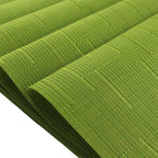 PIGCHCY Placemats,Washable Durable Vinyl Woven Table Mats,Elegant Heat Resistant Placemats for Dining Table Set of 6 (18 x 12 inches,Sage Green)