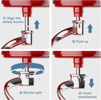 Stainless Steel Spiral Dough Hook for Kitchenaid 5Plus & 6QT Bowl-Lift Stand Mixers, Dough Hook for Kitchenaid Stand Mixer Dishwasher Safe, Efficient Kneading for Bread, Pizza, Pasta, Cookies