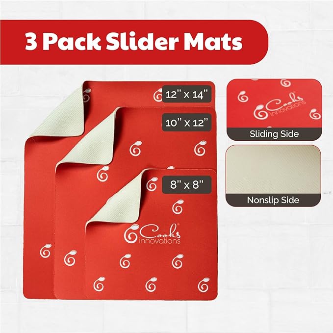 3 Pack Heat Resistant Mats for Countertop – Heat Pad Protector & Appliance Sliders for Kitchen – Cut to fit, Compatible with Ninja, Cuisinart, KitchenAid, Keurig & More