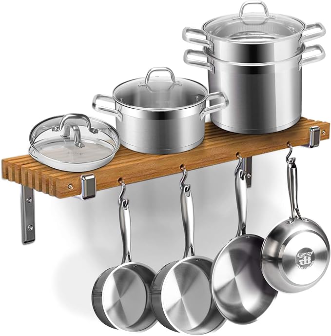 Duxtop Professional Stainless Steel Pots and Pans Set, 18-Piece Induction Cookware Set, Saucepan with Pour Spout and Strainer Lid, Impact-Bonded Technology