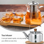 Chandler 3.12 Liter Tea Pots, Vintage Tea Kettle - 0.4mm Stainless Steel Pot - Hard to Dent | Ergonomic Handle with a Cool Grip | Portable Tea Kettle For Camping (Silver Colour)