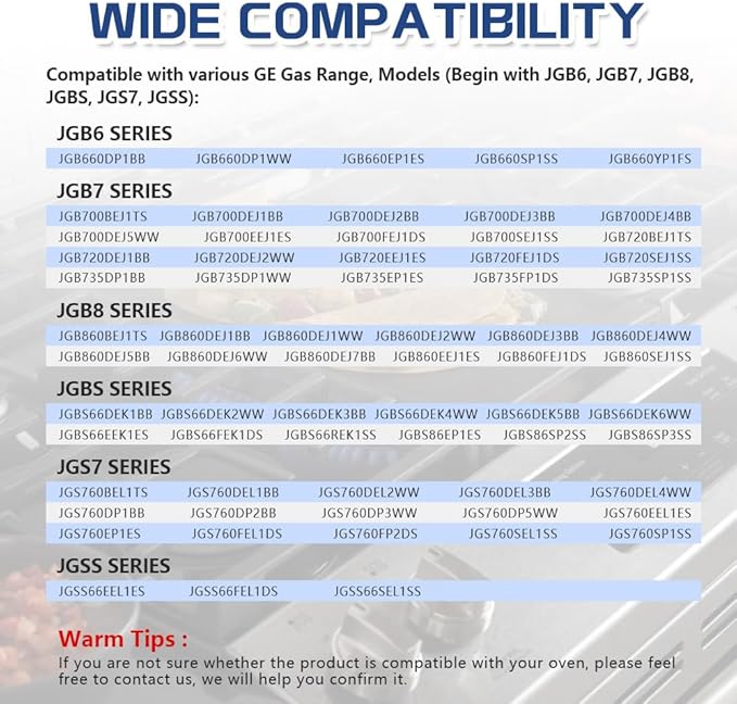 [Upgraded] WB31X24738 Gas Range Griddle, Griddle Plate Replacement Part fit for GE Stove, Cast Iron Center Griddle, Replaces WB31X24998