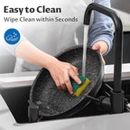 BEZIA Induction Cookware Set 10 Pieces, Nonstick Pots and Pans Set with Removable Handles, for All Hobs, Stackable Design, Dishwasher/Oven Safe, PFAS Free