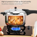Pressure Pot for Cooking, 80KPA Stainless Steel Explosion Proof Household Pressure Cooker Multifunctional Kitchen Pressure Cooker with Safety Valve, Pressure Cooking Pot (2L)