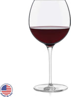 Libbey Signature Balloon Wine Glasses, 24 Oz Elegant Large Red Wine Glasses Set of 4, Long Stem Glass Wine Glasses for Weddings, Birthdays, and More