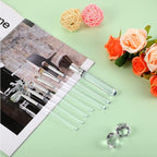 Patelai 10 Pcs Food Safe Paint Brushes Fondant Tools for Cake Baking Chocolate Sugar Cookie Decoration Cake Brushes for Luster Dust Pastry Decorating Supplies with Fondant and Gum Paste Tool(Clear)