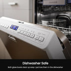 Kismile Roasti 5-in-1 Portable Glass Air Fryer, 2.6QT & 4.7QT Dual Glass Containers with Lids, Compact & Portable Design for Crispy, Roasted, and Warmed Meals – Dishwasher & Freezer Safe (Dark Grey)