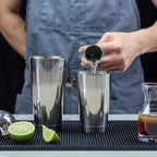 Boston Shaker Set: Two Piece 18oz and 28oz Weighted Stainless Steel Professional Bartender Cocktail Shaker Tins