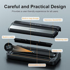 Vacuum Sealer for Food, 90Kpa 7-IN-1 Food Vacuum Sealer Machine Dry/Moist/Gentle Mode, Automatic Food Sealer with Build-in Cutter and Storage, 15pcs Pre-cut Bags, Bag Roll, Vaccum Hose