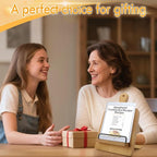 Cookbook Stand Wooden Recipe Book Holder: Wood Cookbook Stand for Kitchen Counter - Adjustable Tablet Cook Book Recipe Stand Thanksgiving Day Christmas Gift for Mother, Grandma, Women