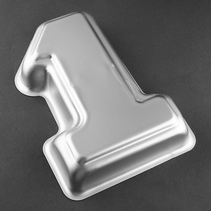 No.1 Shaped Cake Pan Mould Aluminum 3D DIY Cake Baking Pan for Birthday, Anniversary, Party, Christmas