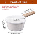 Sauce Pan, 3.3in x 2.2in Milk Pan Small Soup Pot Non Stick Sauce Pots Mini Butter Warmer Pan Cooking Pot with Pour Spout Milk Boiling Pot for Home Kitchen Multi Mini Sauce Pan(White)