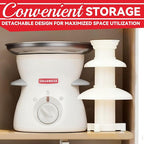 3 Tier Mini Chocolate Fountain Machine, Easy to Use & Clean, Great for Parties, Events & Weddings, 22 Oz Capacity, White