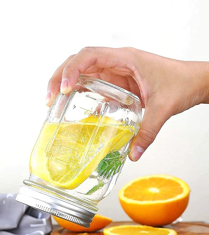 Wide Mouth Canning Lids and Rings for Ball or Kerr,Mason Jar Large Lids and Bands Set of 12