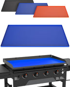 KITCHEN PERFECTION 36" Premium Silicone Griddle Cover Mat For Blackstone Griddle 36 Inch - Hermetic Protection From Rust & Debris All Year, Fits All Blackstone 36 Inch Models - Food Grade Silicone