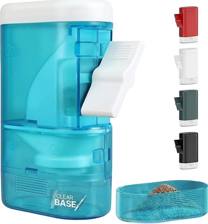 PepperMate Traditional Pepper Grinder Mill - Manual, High-Efficiency Salt and Pepper Grinder Set - Durable, Adjustable Coarseness Pepper Mill Grinder - Easy to Use(Aqua)