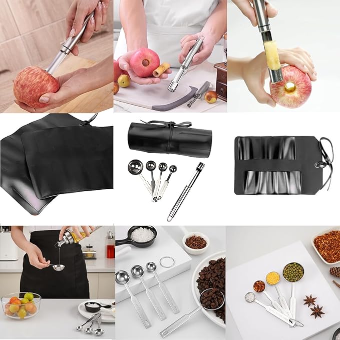 DUEBEL All-in-One Culinary Plating Set, 12 Piece Professional Chef Plating Kit for Home Cooks and Beginners' Perfect Plating (12 Piece)