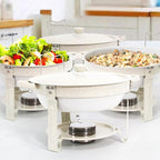 Chafing Dishes for Buffet 4 Pack, 5QT Food Warmers with Maifanite-Coated Pans, Stainless Steel Chafer Set for Parties, Wedding, Birthday, Catering, Church Events