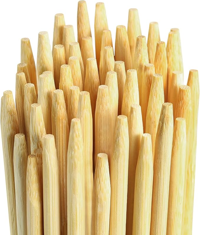 Smores Sticks 36" Long 5 mm Thick, 120 PCS Marshmallow Roasting Smore Sticks Bamboo, Disposable Marshmellow Sticks Camping Heavy Duty SMores Skewers for Outdoor Fire Pits Campfires Hot Dog Sausage