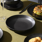 Stone Lain Rio 4-Piece Pasta Bowl Set Stoneware, Black