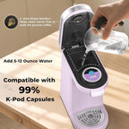 CHULUX Mini Coffee Maker for K Capsule, Single Serve Coffee Maker for One Cup Americano, Lightweight Pod Coffee Machine, Lavender