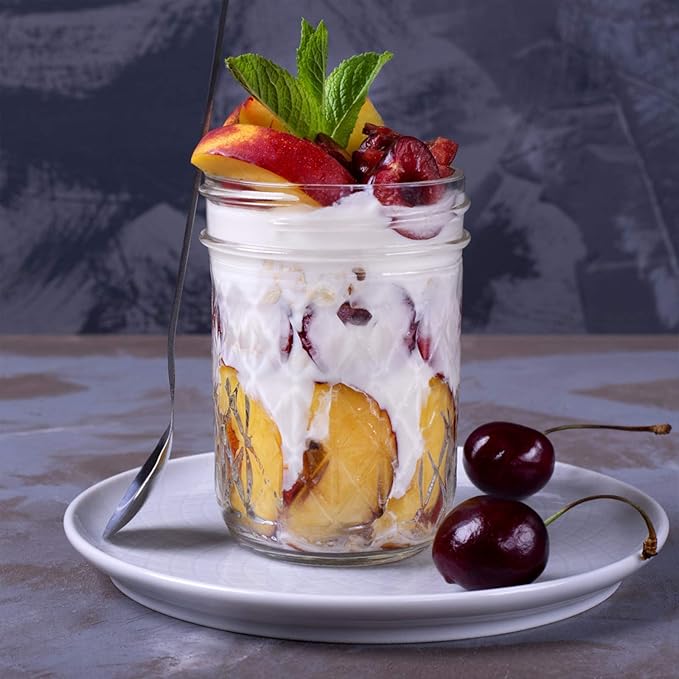 DHSBTLS Glass Regular Mouth Mason Jars, 15 Pack 8 oz Glass Canning Jars with Silver Aluminum Lids and Bands, Airtight Jars for Food Storage, Canning, Overnight Oats, Fermenting, Pickling, Decor