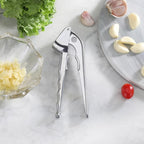 New Star Foodservice Commercial Grade Self Cleaning Cast Aluminum Garlic Press, 6.5-Inch