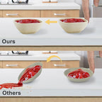 Wrova 6-Pack Wheat Straw Dipping Bowls, 5oz - Unbreakable, Microwave & Dishwasher Safe for Ketchup, Sushi, Condiments - Beige Series