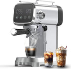 Espresso Machine with Steam Milk Frother：20 Bar Expresso Coffee Machines for Home-Espresso Maker with 27 oz Water Tank-Barista Coffee Maker for Americano Cold Brew Latte Cappuccino