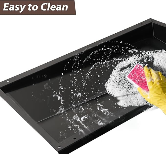 67767 Grease Tray for Weber Grill Parts Genesis 300 Series with Side Control Knob(2007-2010), 67758 Grill Drip Pan for Weber Genesis E-310 E-320 Gas Grills Replacement Parts