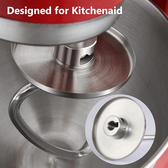 Dough Hook for KitchenAid Stand Mixer 4.5QT and 5QT, Stainless Steel Mixer Dough Attachments for Kitchenaid, Dishwasher Safe