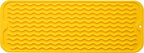 Silicone Dish Drying Mat for Multiple Usage,Easy clean,Eco-friendly,Heat-resistant Silicone Mat for Kitchen Counter,Sink,Bar,Bottle,or Cup Yellow M 17 inches x 6 inches