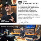 Dalstrong Vanquish Series - 24pc Stainless Steel Knife Set with Block & Kitchen Scissors - Forged High Carbon German Stee l- Knife Set w/POM Black Handle - NSF Certified