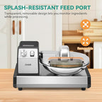 Newhai Commercial Food Processor, 5QT Vegetable Chopper Meat Grinder Mincer, Heavy Duty Electric Veggie Mincer, Stainless Steel Removable Bowl 1-15 Timer 250W 110volt Home&Restaurant