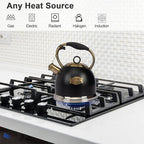 Tea Kettle -3.0 Quart Tea Kettles Stovetop Whistling Teapot Stainless Steel Tea Pots for Stove Top Whistle Tea Pot