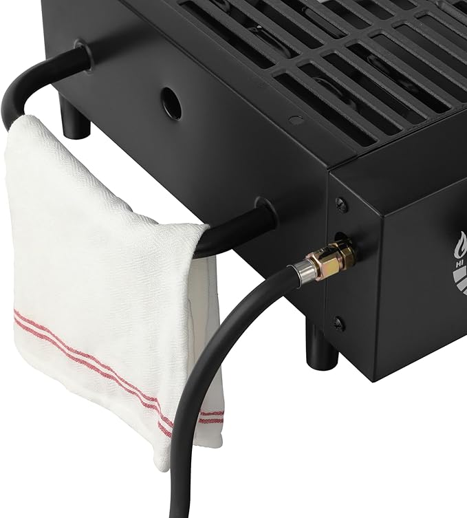 Royal Gourmet GD4002T 4-Burner Tailgater Grill and Griddle Combo, Portable Flat Top Propane Gas Grill with 40,000 BTUs Output for Backyard or Outdoor Cooking, Black