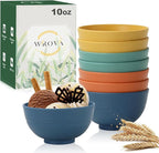 wheat straw small bowls 10oz set of 8 - Unbreakable Dessert Bowls set for kids - Mini Bowls for Ice Cream,Snack and Fruits - Microwave & Dishwasher Safe Appetizer Bowls