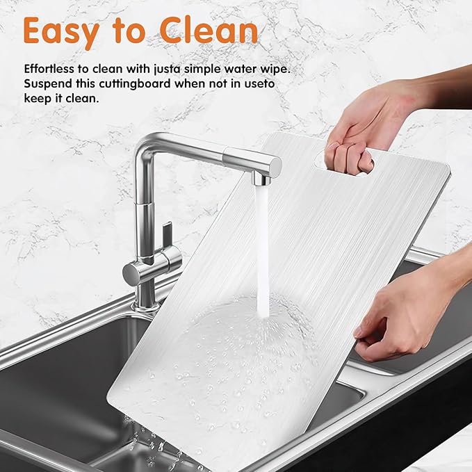 Titanium Cutting Board,Cutting Boards for Kitchen,Dishwasher Safe, Double-Sided, Suitable for Fruits, Vegetables, Meat, Outdoor, Housewarming Gifts, Etc(13.4″x9.1″)