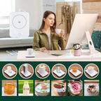 Misby Coffee Warmer, Coffee Cup Warmer with Auto Shut Off, Gravity-Induction Coffee Warmer for Desk Use, Coffee Mug Warmer for Coffee Lovers Gift Keep Beverages Coffee Warmer (Green)