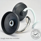 Spiral Dough Hook Shield For kitchenaid Mixer-Prevents Dough from Clogging Your Bowl Lift Mixer- Compatible With KitchenAid Dough Hook. (With 2 Adapters-Fits All KA Spiral Hooks)