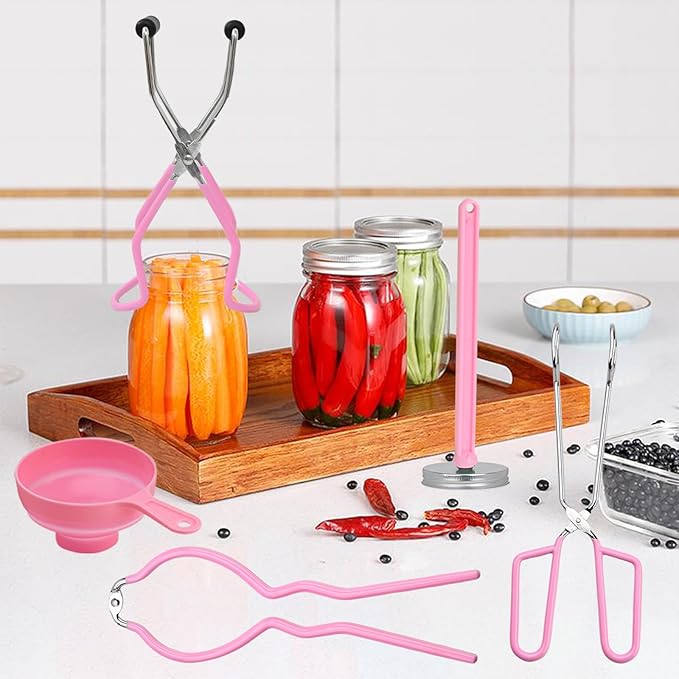 Canning Kit, Canning Supplies Starter Kit, Stainless Steel Canning Set Tools for Beginners, Canning Utensils & Essential for Water Bath & Pressure Canner, Canning Accessories for Pot