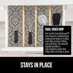 GORILLA GRIP DripGuard Drawer and Shelf Liner for Cabinet, Slip Resistant Non Adhesive Protection for Kitchen, BPA Free Smooth Surface Plastic Liners for Cabinets, Drawers, 17.5x240 Inch, Beige Cream